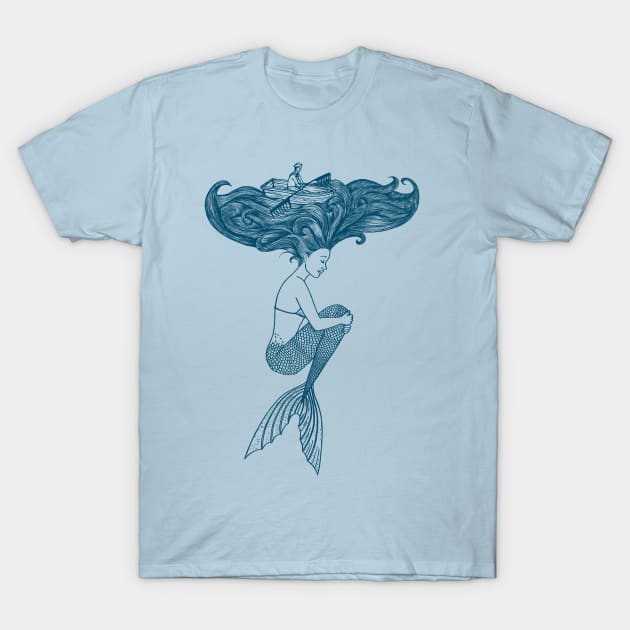 Mermaid T-Shirt by coffeeman